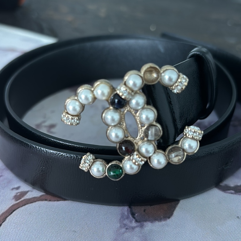 Chanel Authentic Interlocking Cc Logo Belt 2019 C… - image 4